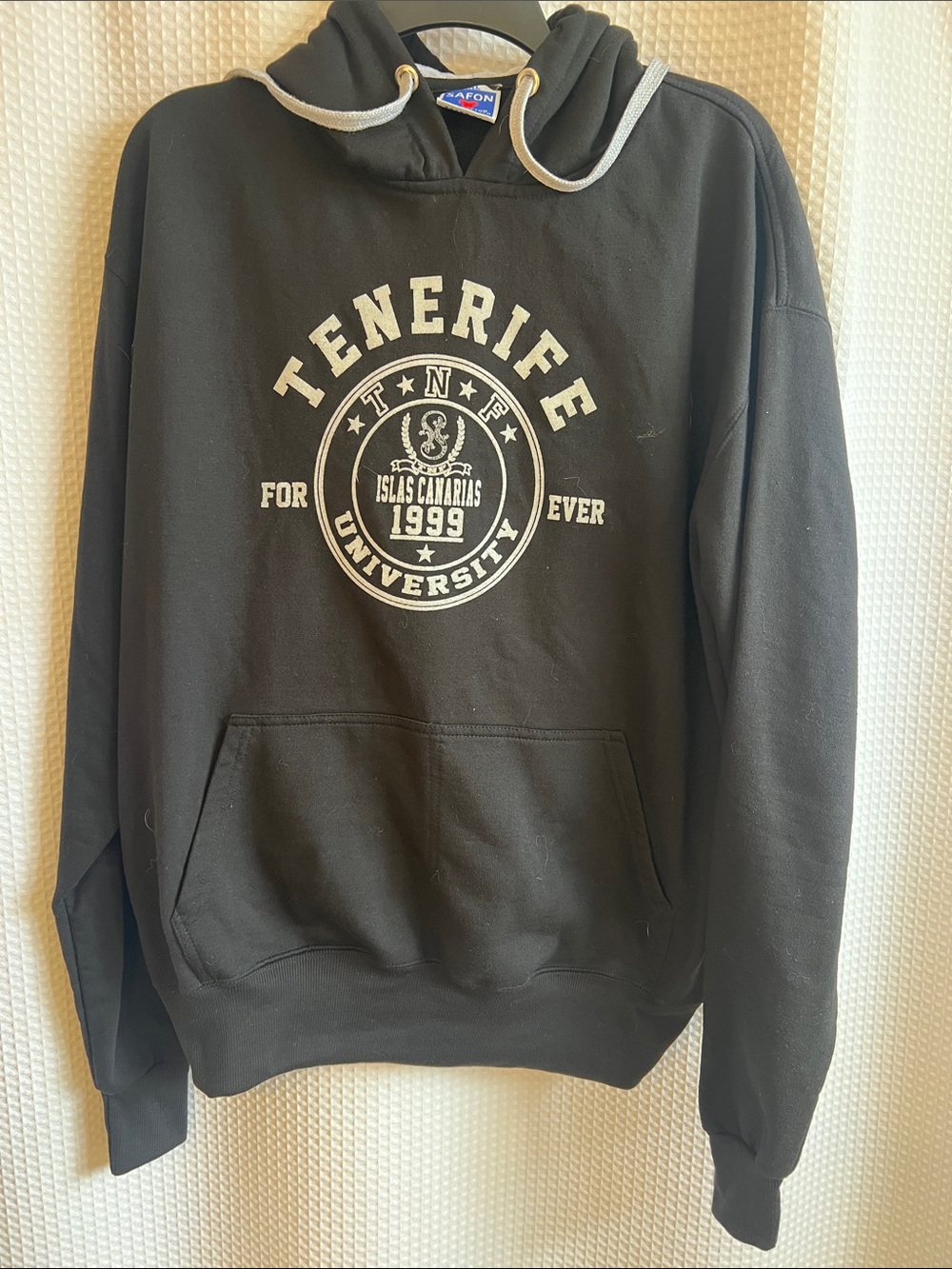 Tenerife University Graphic Hoodie - Black by